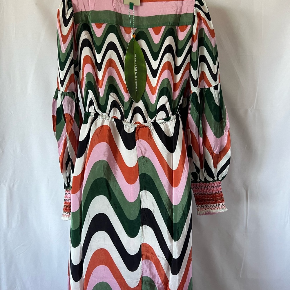 FARM Rio Colorful Wave Pattern Maxi Dress - Picture 11 of 13